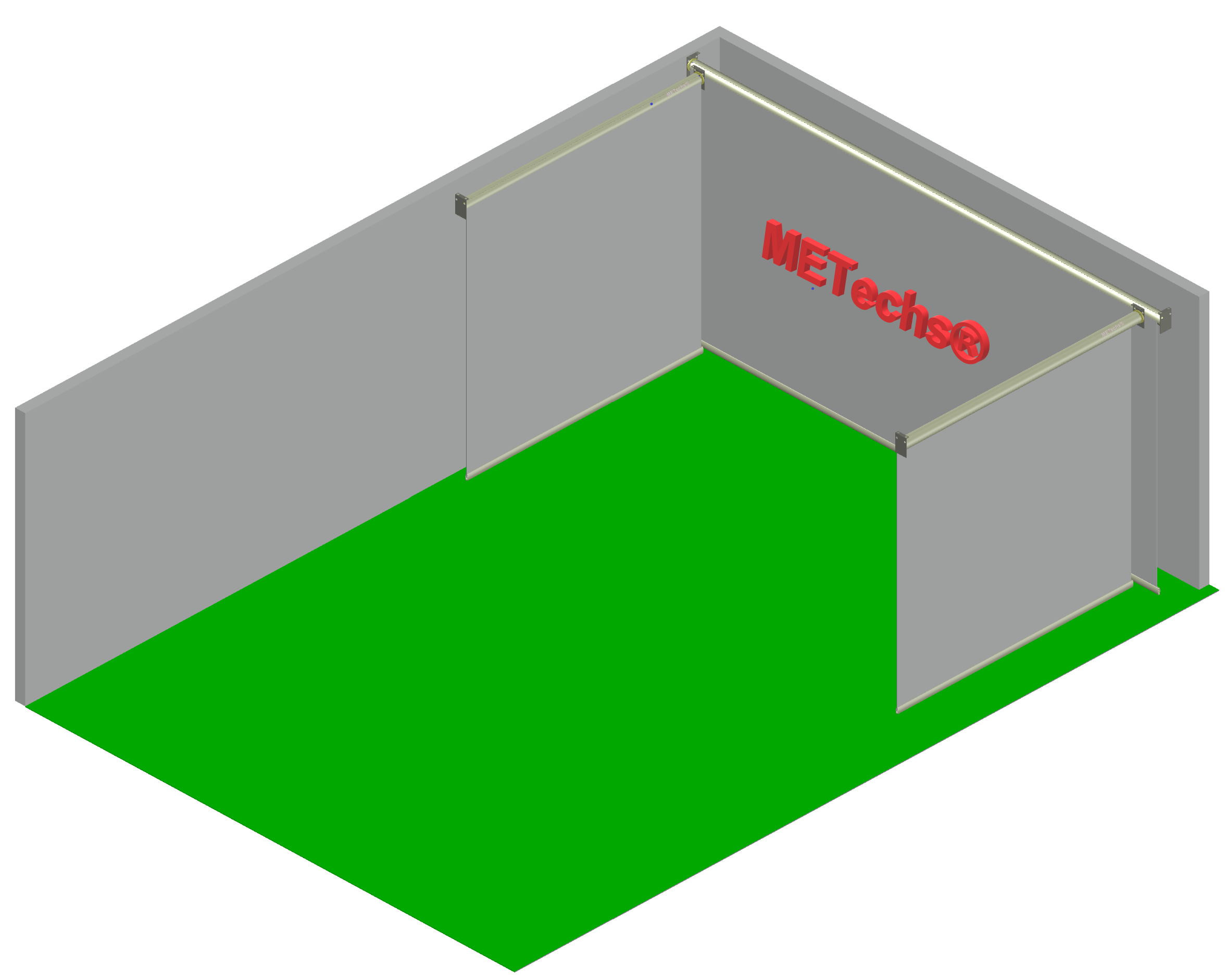 DIY retractable golf impact screen extended demo